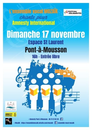 Concert au profit d'Amnesty International